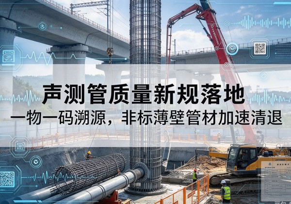乐亭声测管质量新规落地，一物一码溯源，非标薄壁管材加速清退