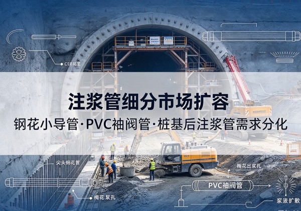 乐亭注浆管细分市场扩容，隧道钢花小导管、PVC 袖阀管、桩基后注浆管需求分化